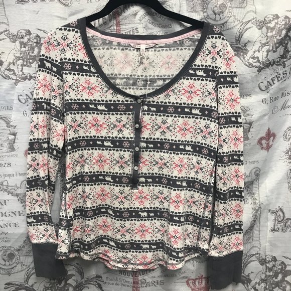 Victoria's Secret Other - Victoria's Secret thermal pajama top NWOT